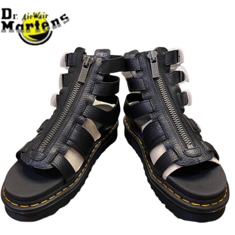 Doc Martens “Olson Milled Nappa” Leather Gladiator Sandals